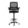 Artiss Office Chair Drafting Stool Mesh Chairs Black