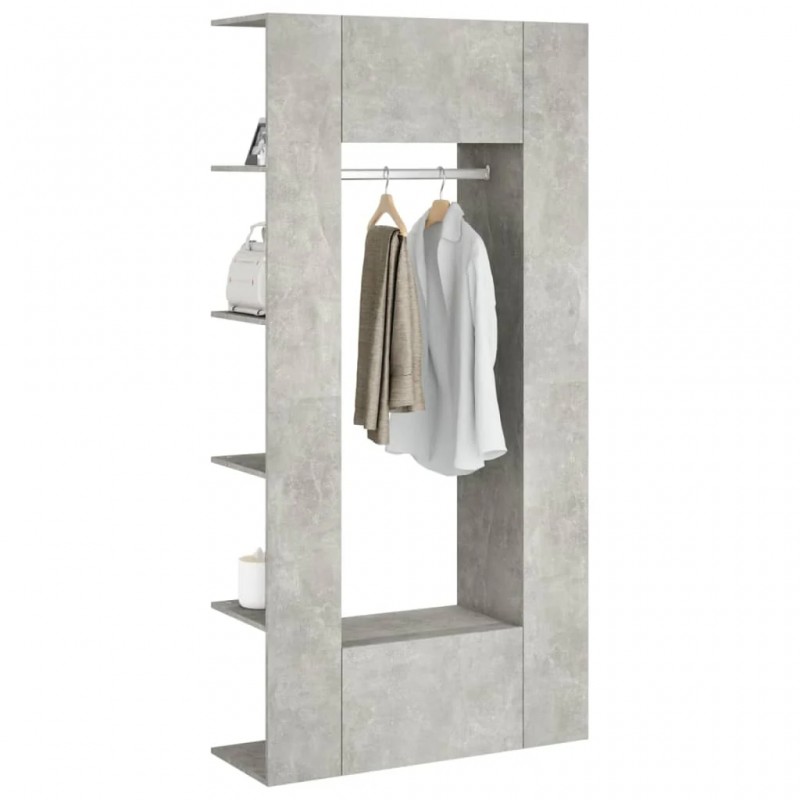 Hallway Cabinets 2 pcs Concrete Grey Engineered Wood Hallway Cabinets 2 pcs Concrete Grey Engineered Wood