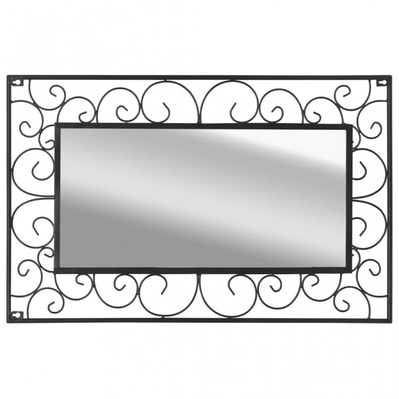 Wall Mirror Rectangular 50x80 cm Black Wall Mirror Rectangular 50x80 cm Black