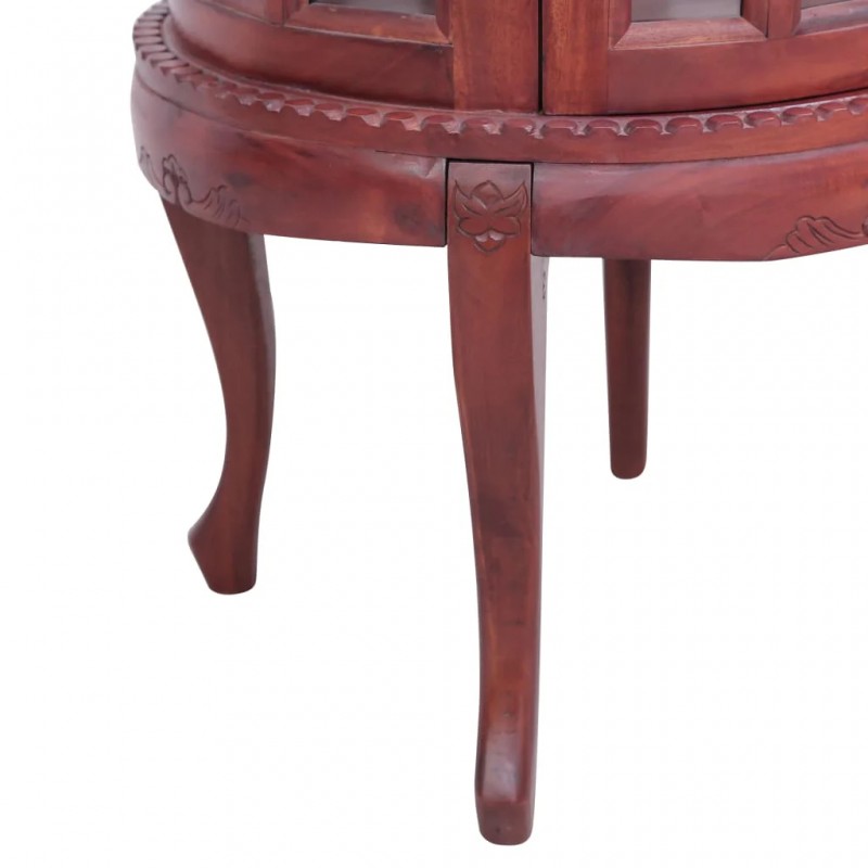 Vitrine Cabinet Brown 50x50x76 cm Solid Mahogany Wood Vitrine Cabinet Brown 50x50x76 cm Solid Mahogany Wood