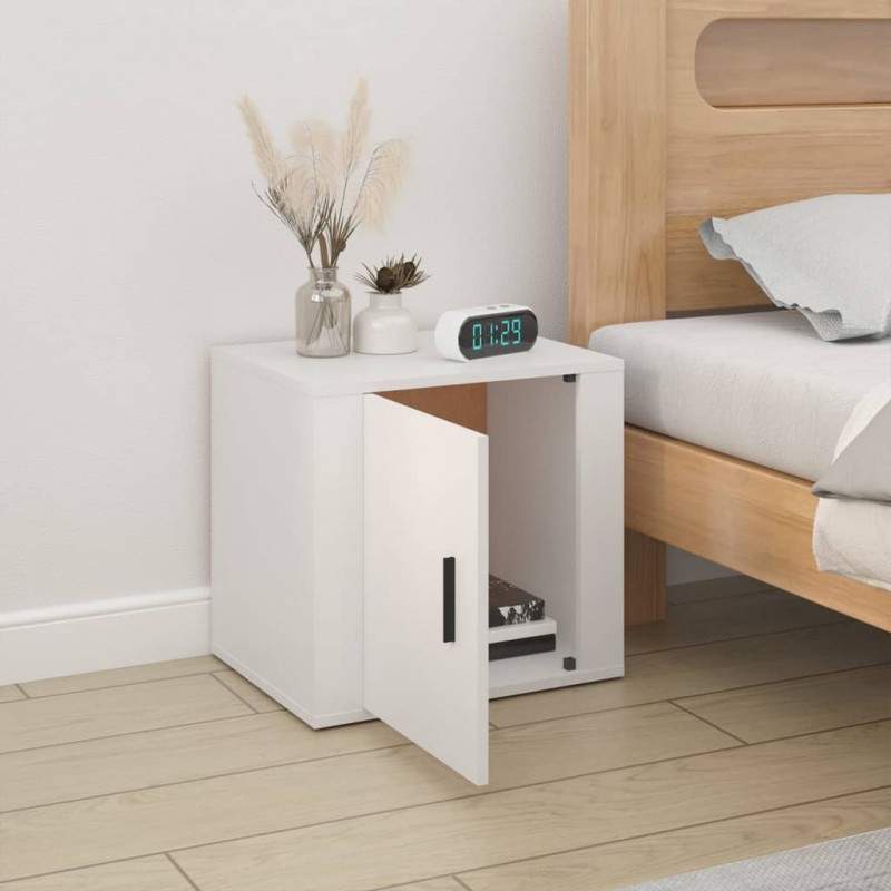 Bedside Cabinet White 50x39x47 cm Bedside Cabinet White 50x39x47 cm