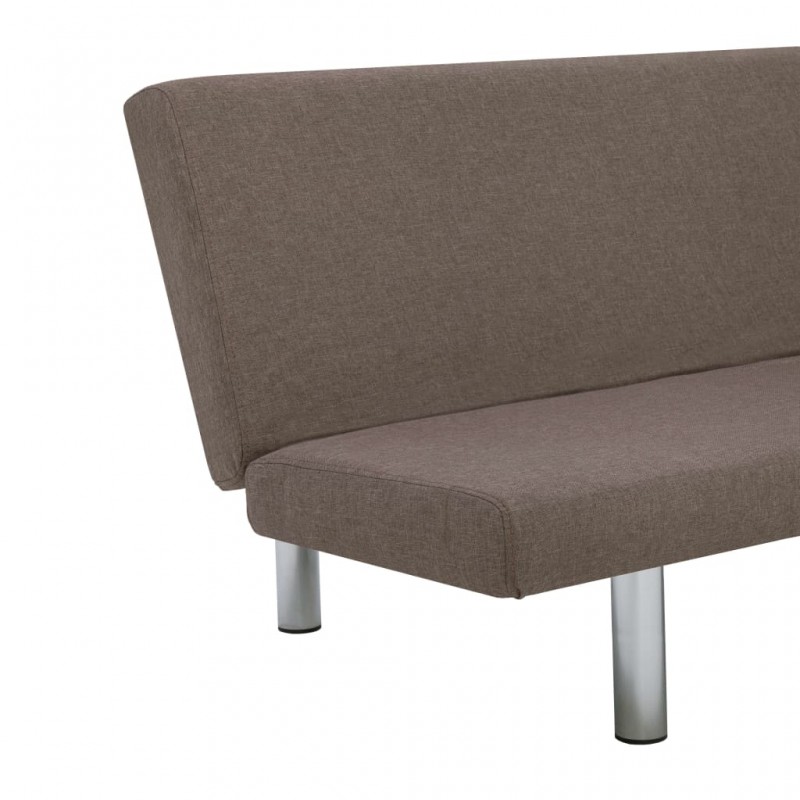 Sofa Bed Taupe Polyester Sofa Bed Taupe Polyester