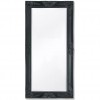 Wall Mirror Baroque Style 100x50 cm Black