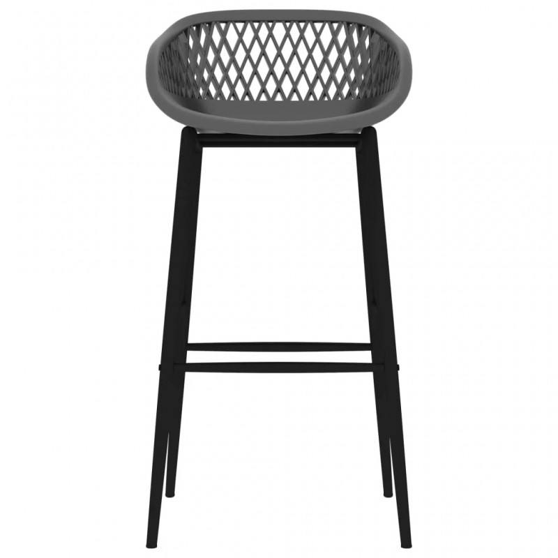 5 Piece Bar Set White and Grey 5 Piece Bar Set White and Grey