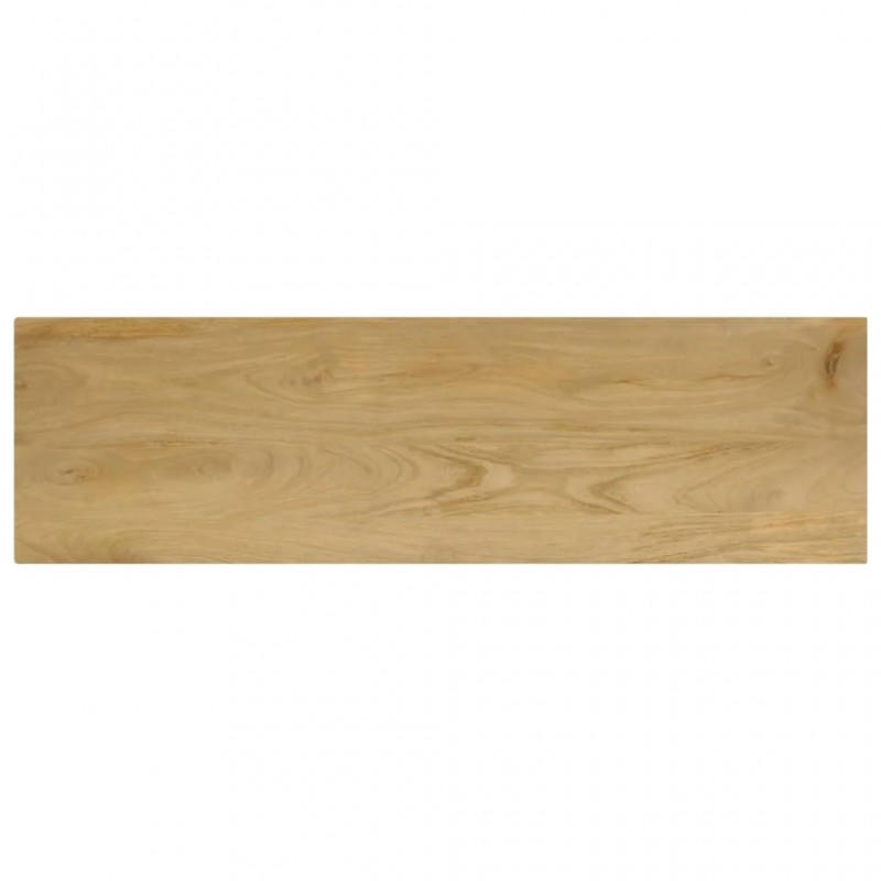 Console Table 120x35x76 cm Solid Wood Mango and Steel Console Table 120x35x76 cm Solid Wood Mango and Steel