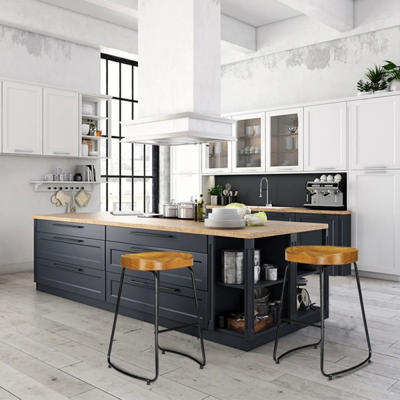 Artiss 4x Bar Stools Tractor Seat 65cm Wooden Artiss 4x Bar Stools Tractor Seat 65cm Wooden