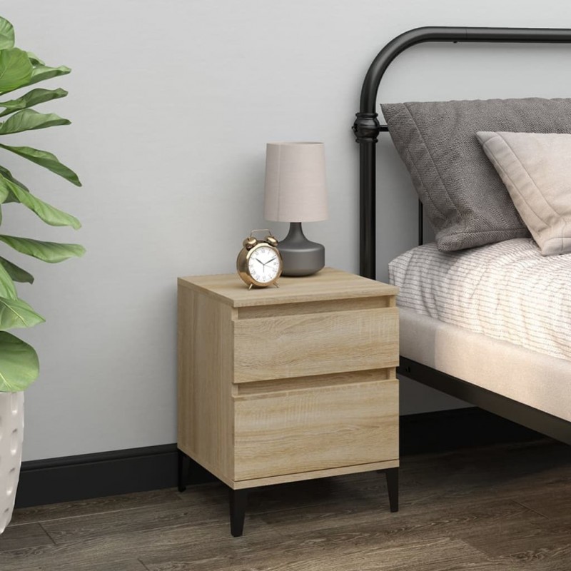 Bedside Cabinets 2 pcs Sonoma Oak 40x35x50 cm Bedside Cabinets 2 pcs Sonoma Oak 40x35x50 cm