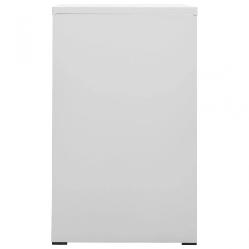 Filing Cabinet Light Grey 46x62x102.5 cm Steel Filing Cabinet Light Grey 46x62x102.5 cm Steel