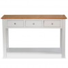 Console Table 118x35x77 cm Solid Oak Wood