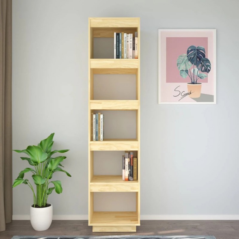 Book Cabinet/Room Divider 40x35x167 cm Solid Pinewood Book Cabinet/Room Divider 40x35x167 cm Solid Pinewood