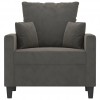 Sofa Chair Dark Grey 60 cm Velvet