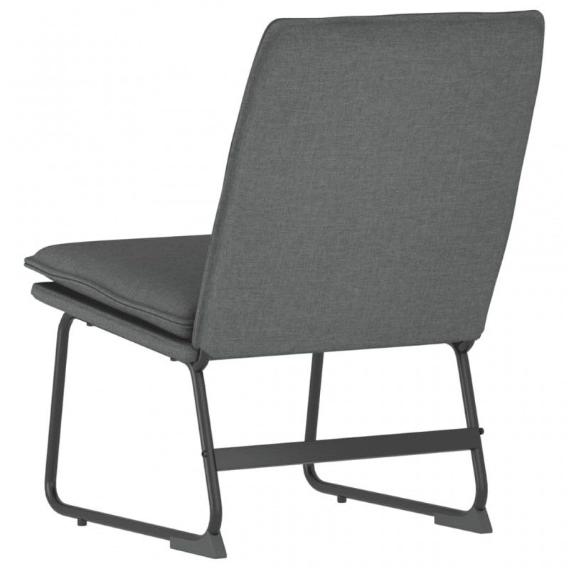 Lounge Chair Dark Grey 52x75x76 cm Fabric Lounge Chair Dark Grey 52x75x76 cm Fabric
