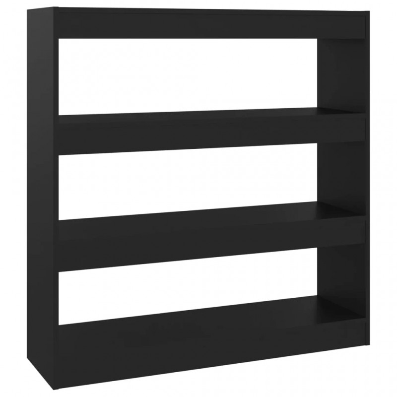 Book Cabinet/Room Divider Black 100x30x103 cm Book Cabinet/Room Divider Black 100x30x103 cm