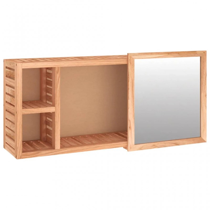 Mirror Cabinet 80x17x34 cm Solid Wood Walnut Mirror Cabinet 80x17x34 cm Solid Wood Walnut