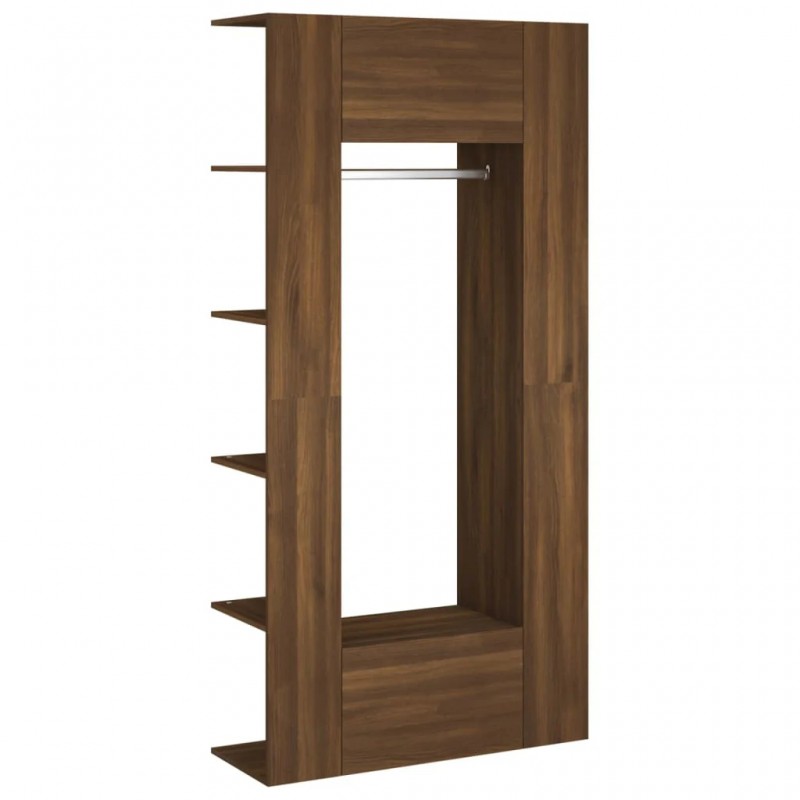 Hallway Cabinets 2 pcs Brown Oak Engineered Wood Hallway Cabinets 2 pcs Brown Oak Engineered Wood