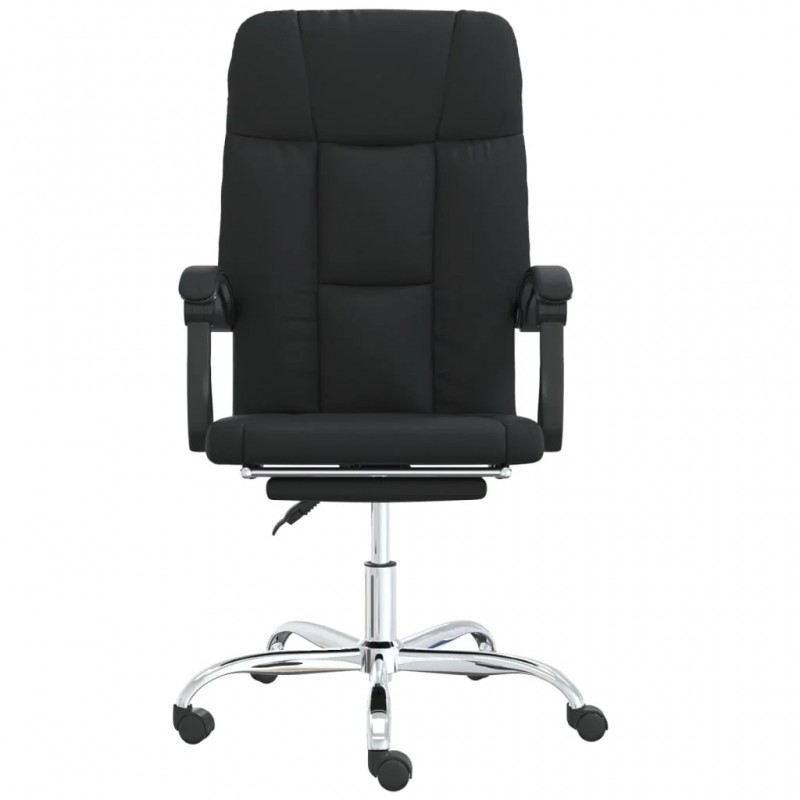 Reclining Office Chair Black Faux Leather Reclining Office Chair Black Faux Leather