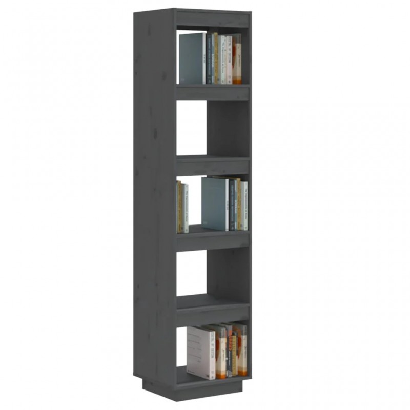Book Cabinet/Room Divider Grey 40x35x167 cm Solid Wood Pine Book Cabinet/Room Divider Grey 40x35x167 cm Solid Wood Pine