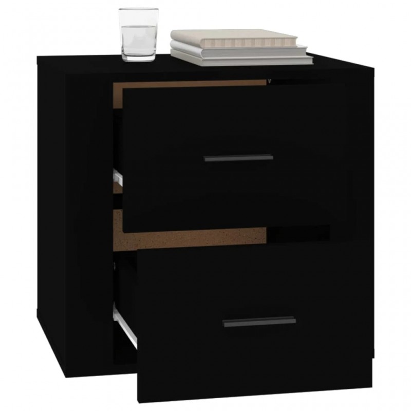 Bedside Cabinet Black 50x39x47 cm Bedside Cabinet Black 50x39x47 cm