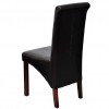 Dining Chairs 4 pcs Brown Faux Leather