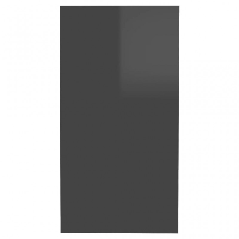 Side Table High Gloss Grey 50x26x50 cm Engineered Wood Side Table High Gloss Grey 50x26x50 cm Engineered Wood