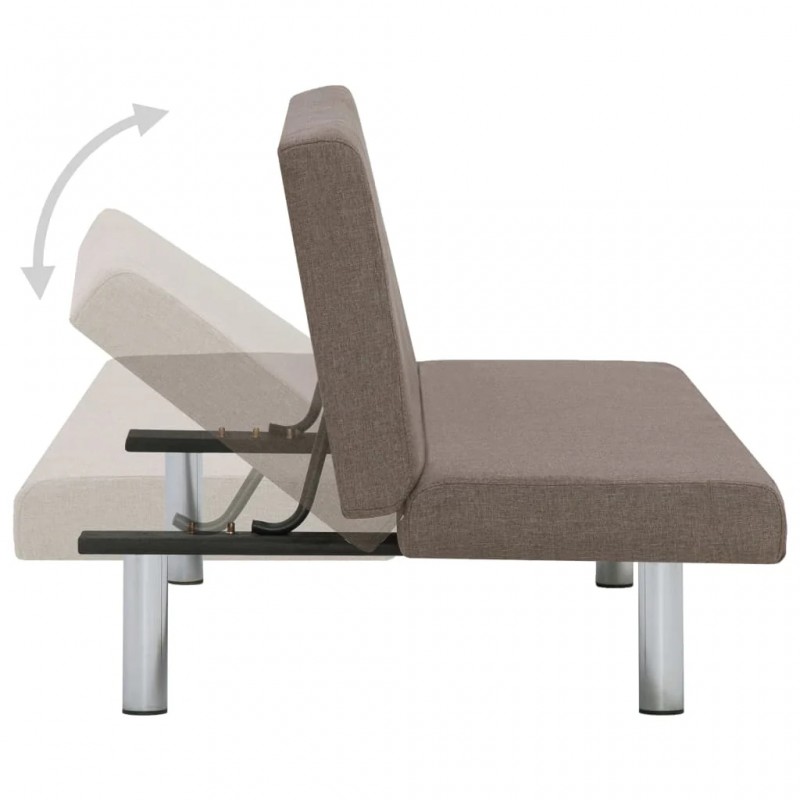 Sofa Bed Taupe Polyester Sofa Bed Taupe Polyester