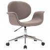Swivel Office Chair Taupe Fabric