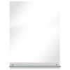 Wall Mirror with Shelf 30x50 cm Tempered Glass