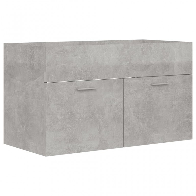 Bathroom Furniture Set Concrete Grey Engineered Wood Bathroom Furniture Set Concrete Grey Engineered Wood
