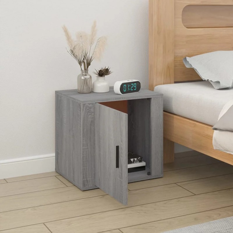 Bedside Cabinet Grey Sonoma 50x39x47 cm Bedside Cabinet Grey Sonoma 50x39x47 cm