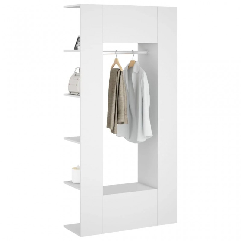 Hallway Cabinets 2 pcs White Engineered Wood Hallway Cabinets 2 pcs White Engineered Wood