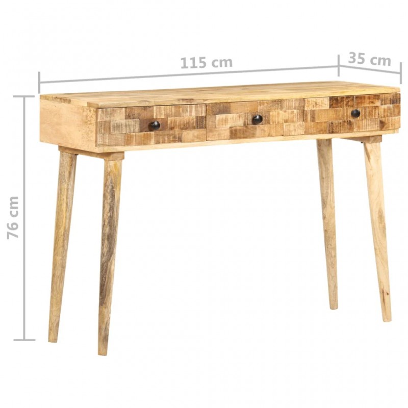 Console Table 115x35x76 cm Solid Mango Wood Console Table 115x35x76 cm Solid Mango Wood