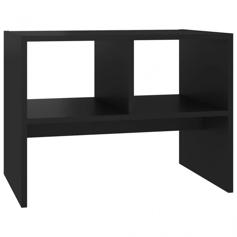 Side Table Black 60x40x45 cm Engineered Wood Side Table Black 60x40x45 cm Engineered Wood