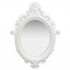 Wall Mirror Castle Style 56x76 cm White