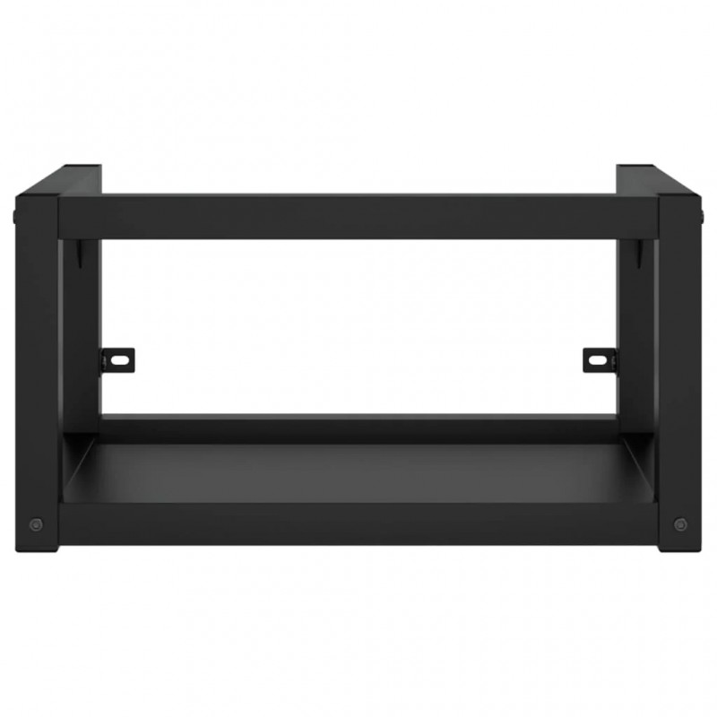 Bathroom Washbasin Frame with Built-in Basin Black Iron Bathroom Washbasin Frame with Built-in Basin Black Iron