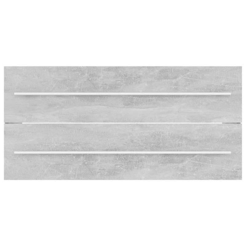 2 Piece Bathroom Furniture Set Concrete Grey Engineered Wood 2 Piece Bathroom Furniture Set Concrete Grey Engineered Wood