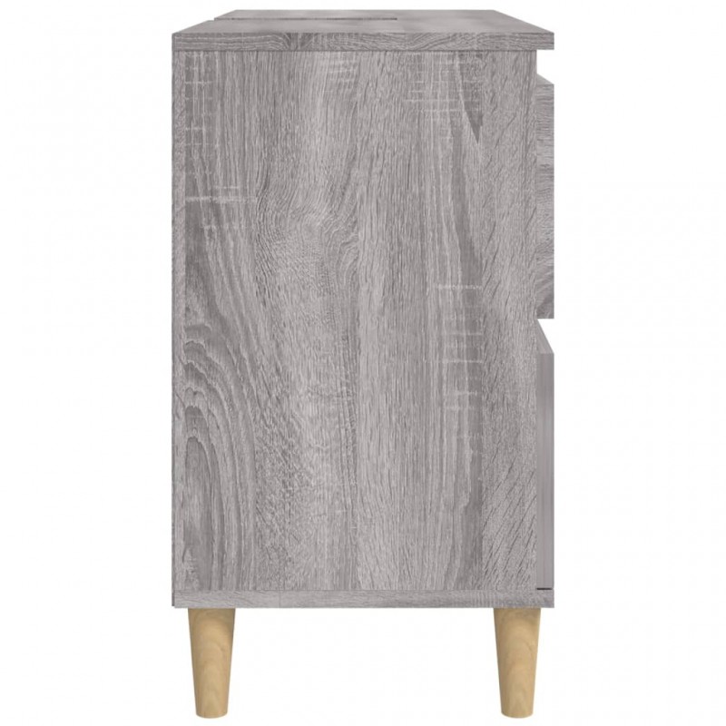 Sink Cabinet Grey Sonoma 80x33x60 cm Engineered Wood Sink Cabinet Grey Sonoma 80x33x60 cm Engineered Wood