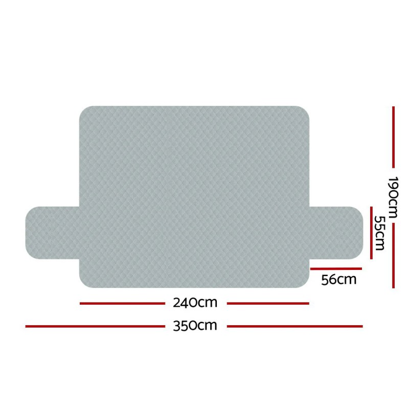 Artiss Sofa Cover Couch Covers 4 Seater 100% Water Resistant Grey Artiss Sofa Cover Couch Covers 4 Seater 100% Water Resistant Grey