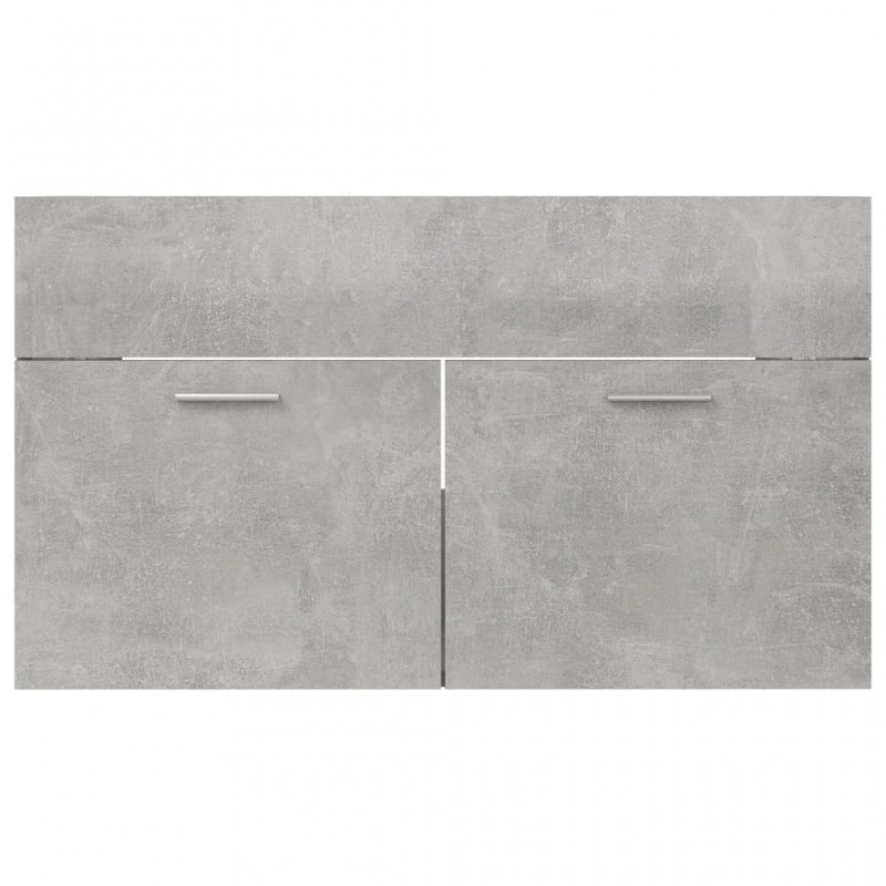 Bathroom Furniture Set Concrete Grey Engineered Wood Bathroom Furniture Set Concrete Grey Engineered Wood