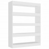 Book Cabinet/Room Divider White 100x30x135 cm