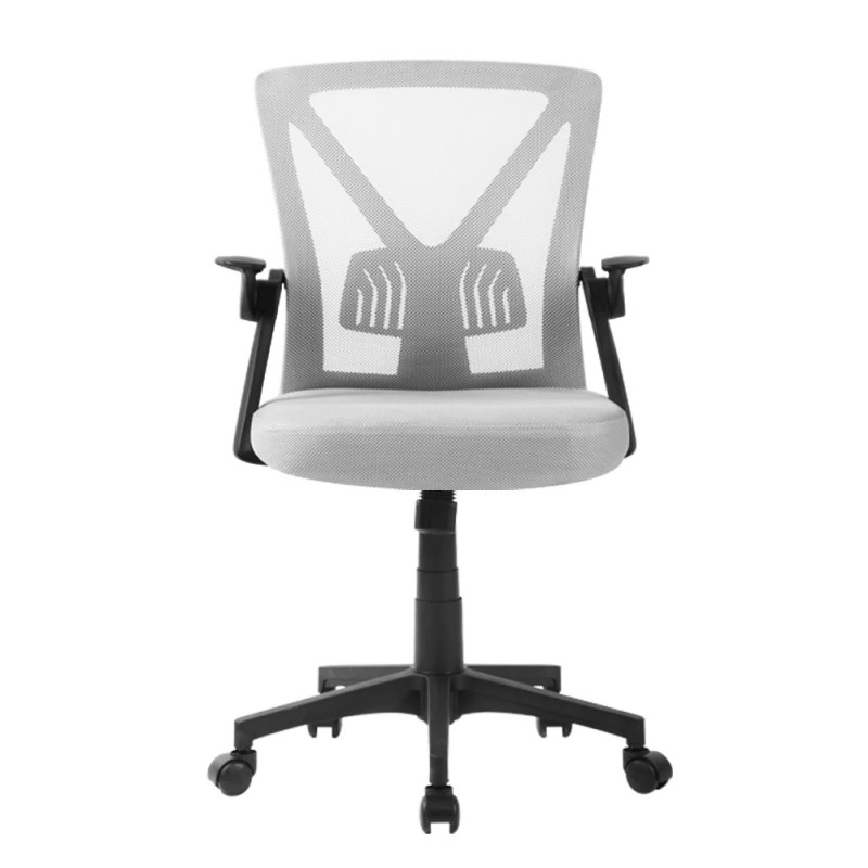 Artiss Mesh Office Chair Mid Back Grey Artiss Mesh Office Chair Mid Back Grey