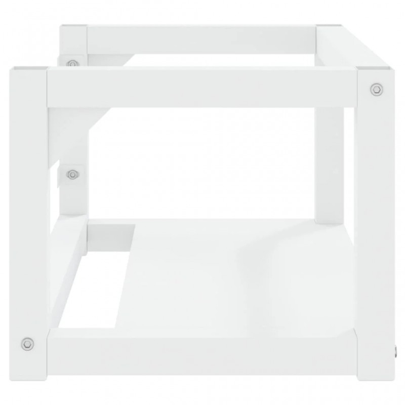 Wall-mounted Bathroom Washbasin Frame White 59x38x31 cm Iron Wall-mounted Bathroom Washbasin Frame White 59x38x31 cm Iron