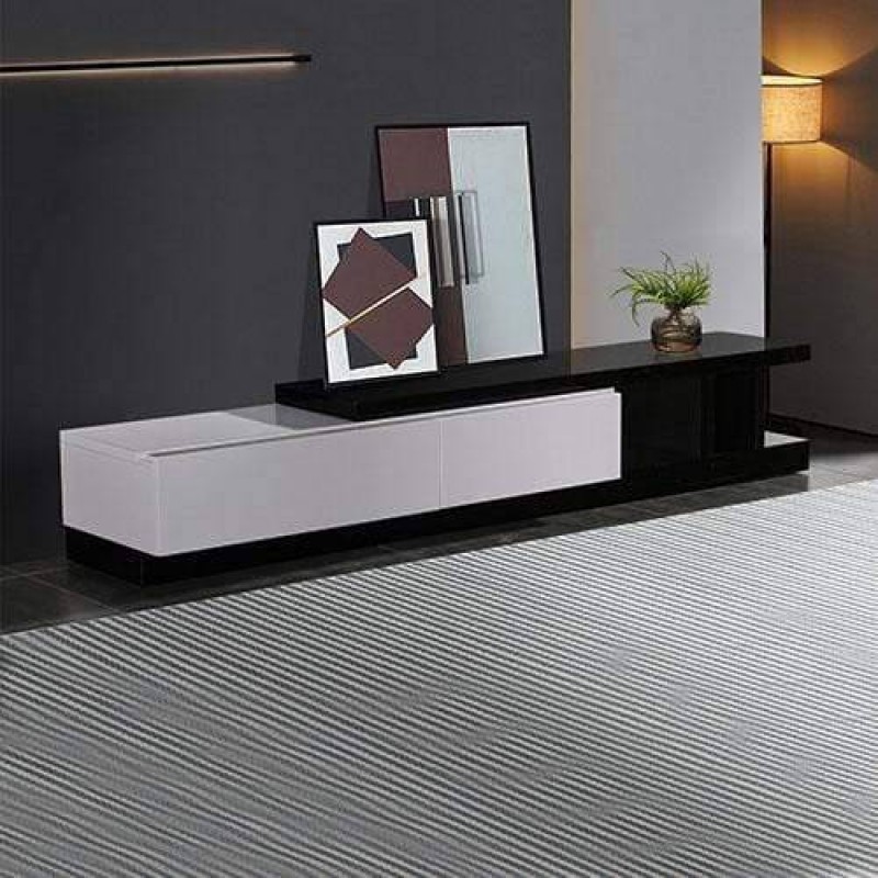 Grandora TV Cabinet Black & White Grandora TV Cabinet Black & White