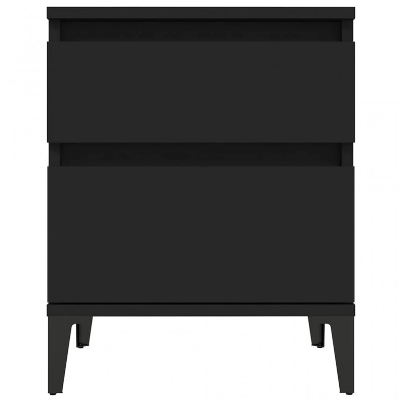Bedside Cabinets 2 pcs Black 40x35x50 cm Bedside Cabinets 2 pcs Black 40x35x50 cm