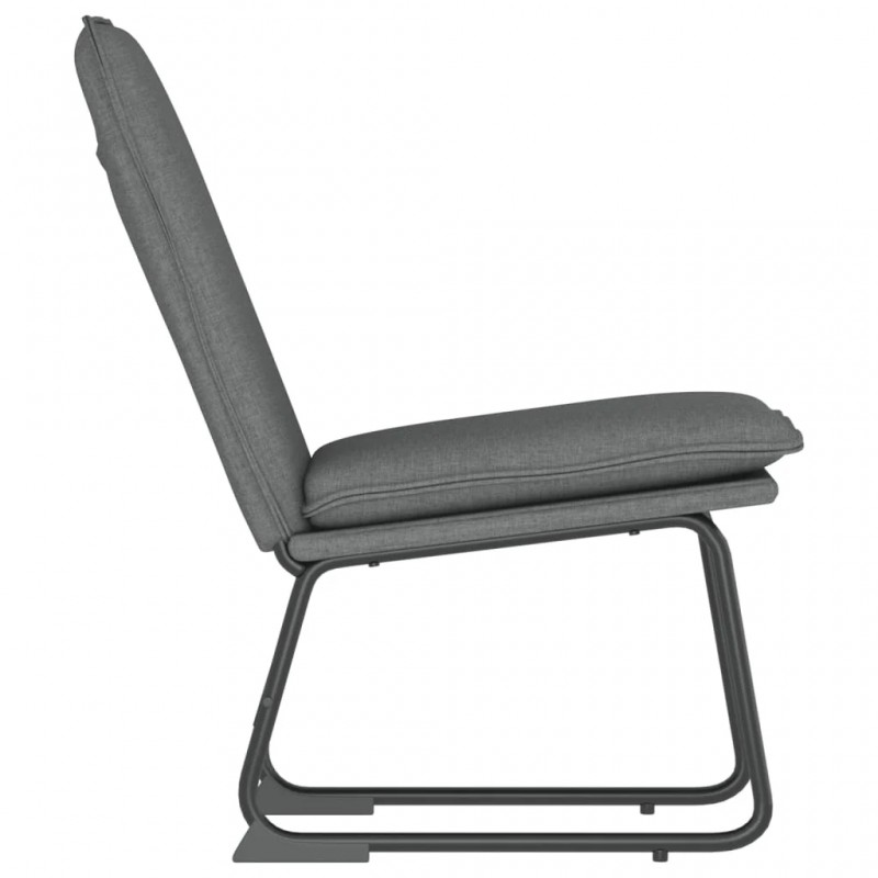 Lounge Chair Dark Grey 52x75x76 cm Fabric Lounge Chair Dark Grey 52x75x76 cm Fabric