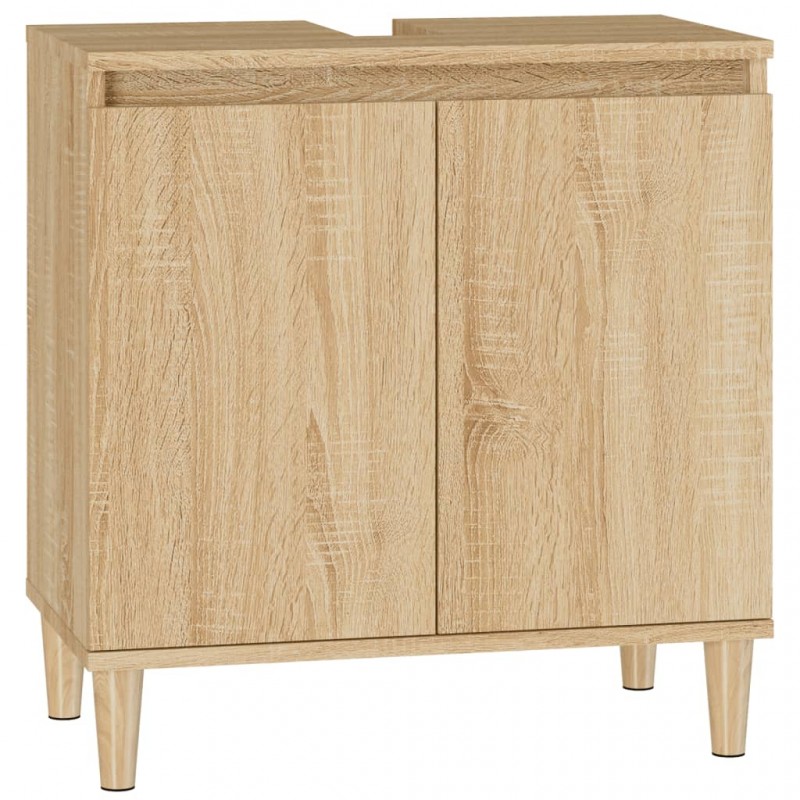 Sink Cabinet Sonoma Oak 58x33x60 cm Engineered Wood Sink Cabinet Sonoma Oak 58x33x60 cm Engineered Wood