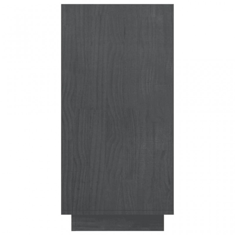 Book Cabinet Grey 80x35x71 cm Solid Pinewood Book Cabinet Grey 80x35x71 cm Solid Pinewood