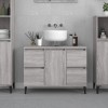 Sink Cabinet Grey Sonoma 80x33x60 cm Engineered Wood