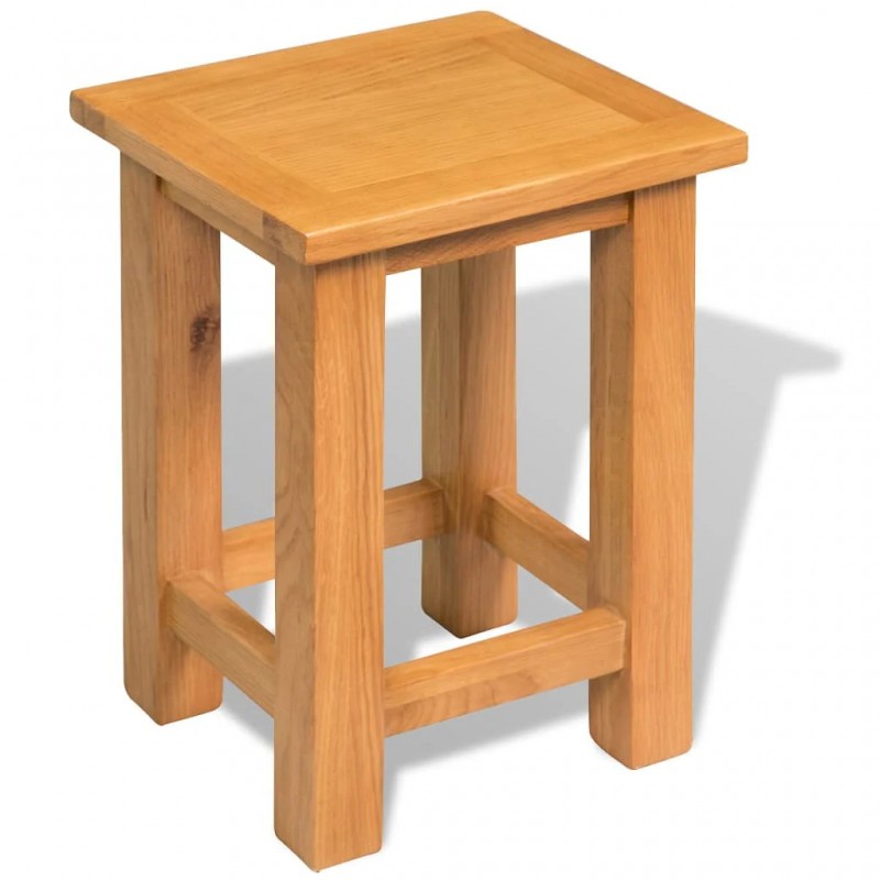 End Tables 2 pcs 27x24x37 cm Solid Oak Wood End Tables 2 pcs 27x24x37 cm Solid Oak Wood