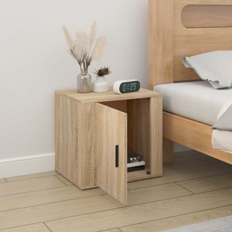 Bedside Cabinet Sonoma Oak 50x39x47 cm Bedside Cabinet Sonoma Oak 50x39x47 cm