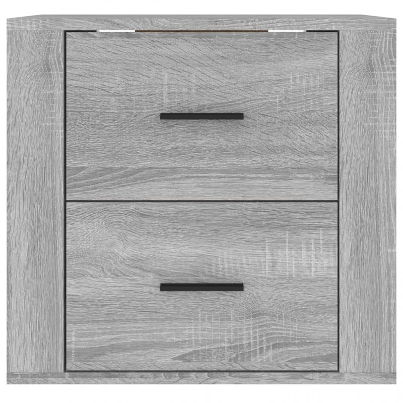 Wall-mounted Bedside Cabinet Grey Sonoma 50x36x47 cm Wall-mounted Bedside Cabinet Grey Sonoma 50x36x47 cm
